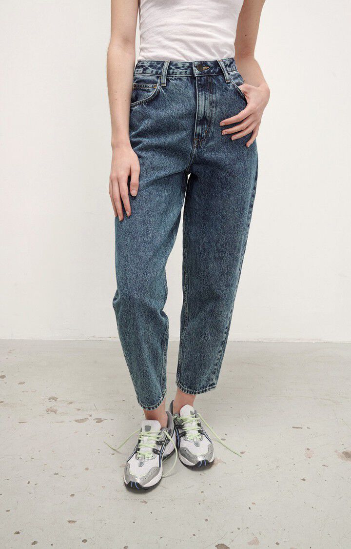 Jeans corte zanahoria mujer Ivagood, BLUE STONE, hi-res-model