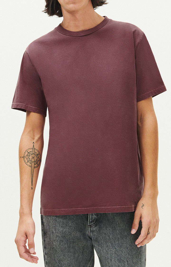 T-shirt homme Fizvalley - ACAJOU VINTAGE - Rouge
