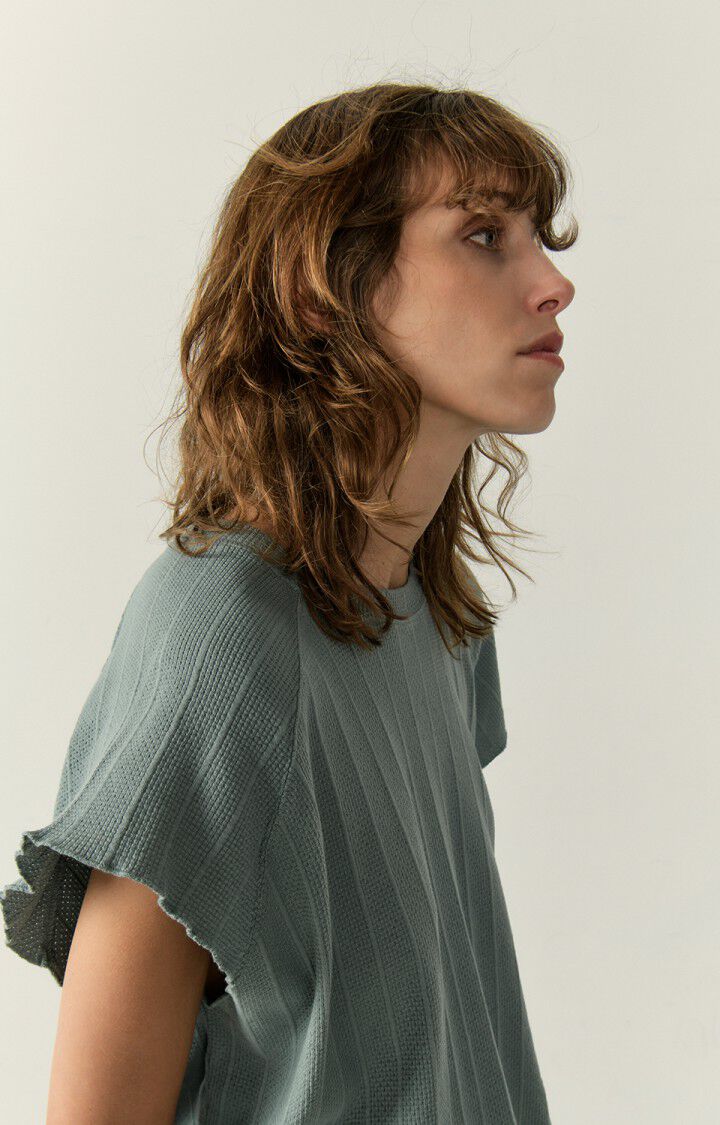 T-shirt femme Pyjsun, VERT DE GRIS, hi-res-model