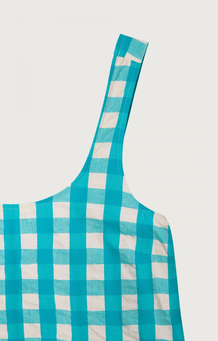 Women's dress Naroz - AQUATIC VICHY - Blue - Blanc - S