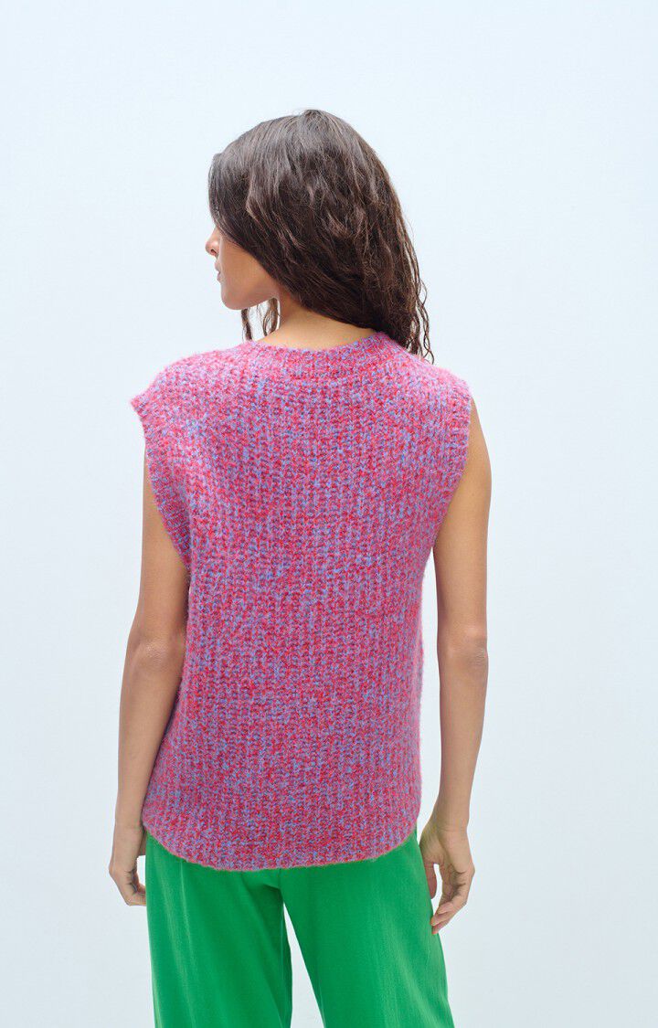 Women's cardigan East, HEATHERED CHILI RED, hi-res-model