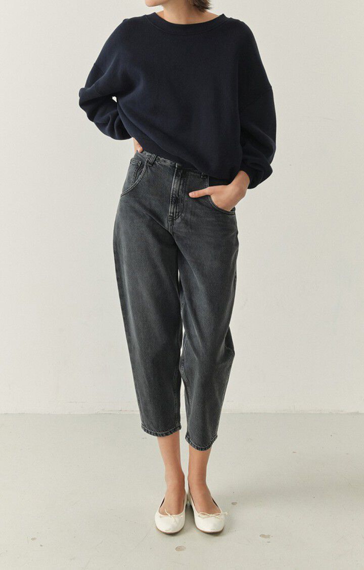 Women's big carrot jeans Yopday, BLACK SALT AND PEPPER, hi-res-model