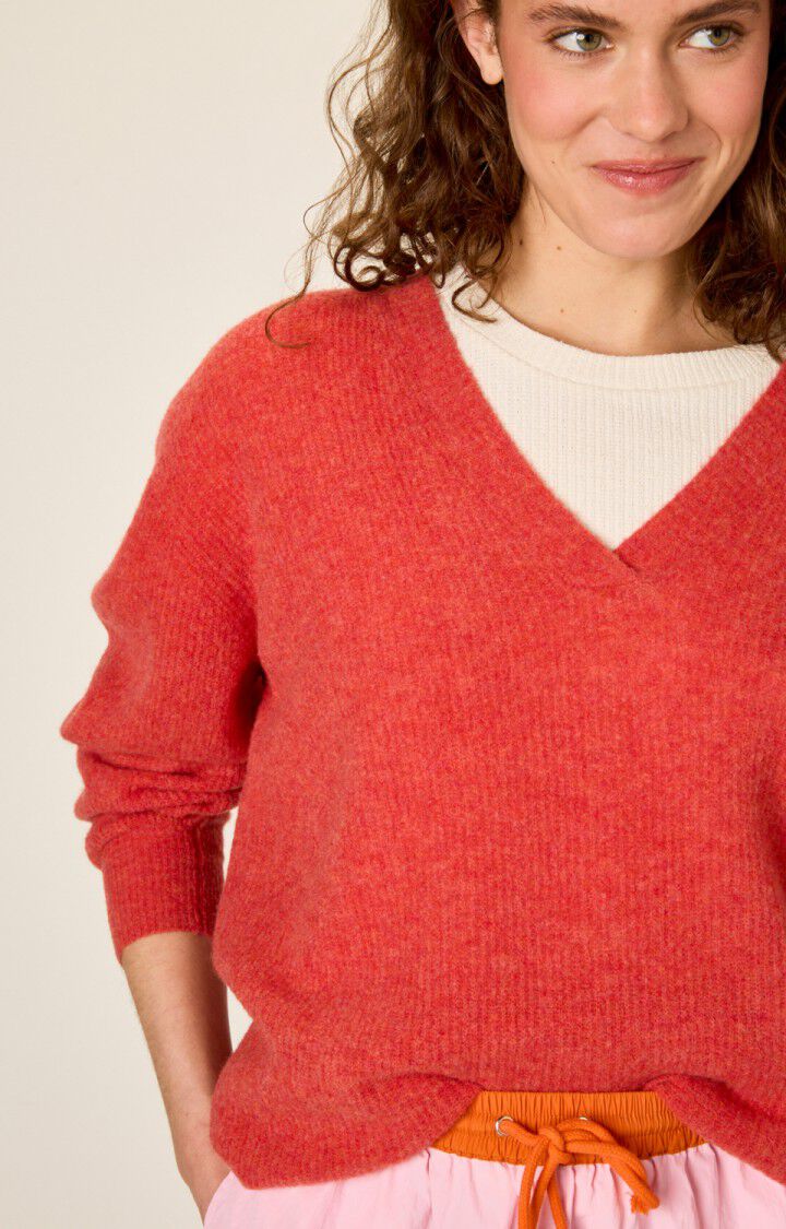 Women's jumper Razpark - LOVE MULTIMELANGE - Red - TU