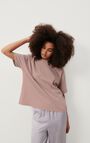T-shirt femme Fizvalley - JACINTHE VINTAGE - Rose - S