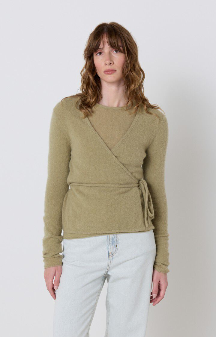 Damesvest Xinow - ZANDSTEEN 42 Lange mouwen Bruin - H23 | American