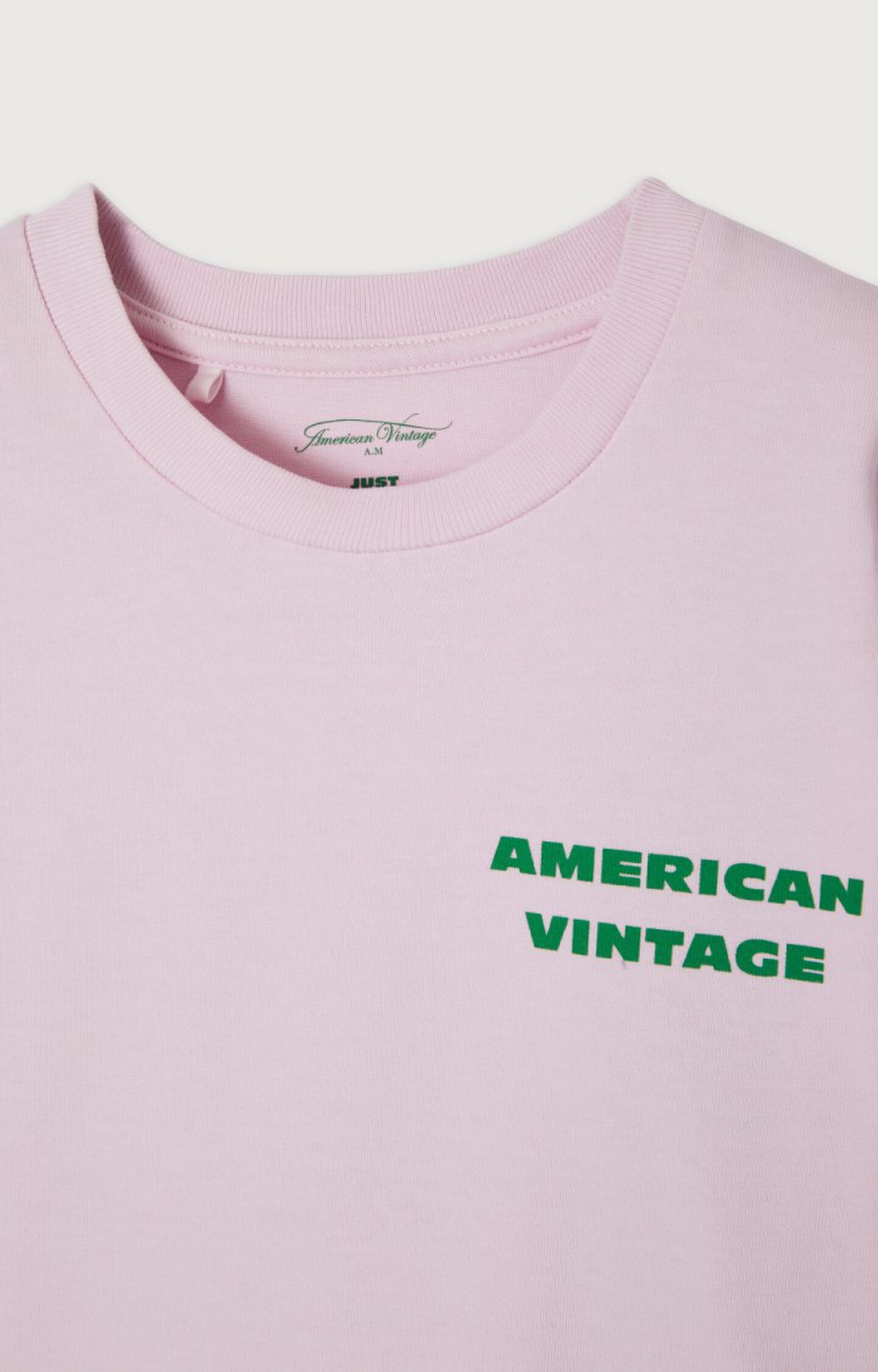 12 Pink MARSHMALLOW sleeve VINTAGE Kids\' t-shirt | E23 - Vintage - Short Fizvalley American