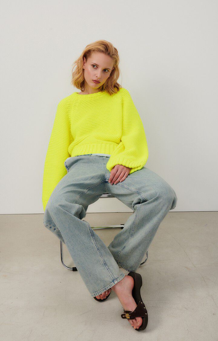Pull femme Nolcity, JAUNE FLUO, hi-res-model