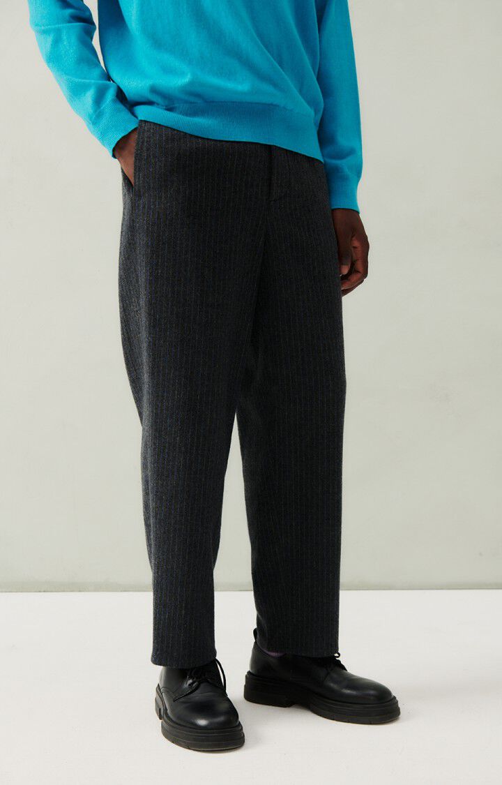 Men's trousers Dopabay, GREY AND BLUE STRIPES, hi-res-model