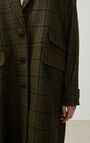 Women's coat Nelabird, BROWN TARTAN, hi-res-model
