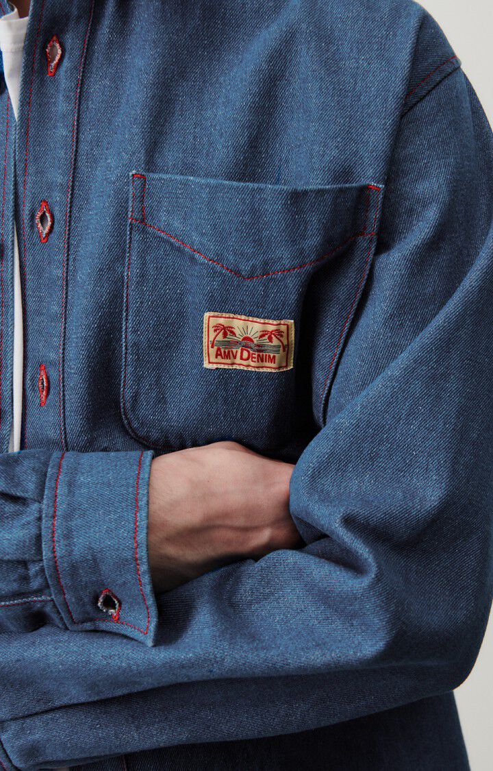 Men's shirt Faow, BLUE, hi-res-model