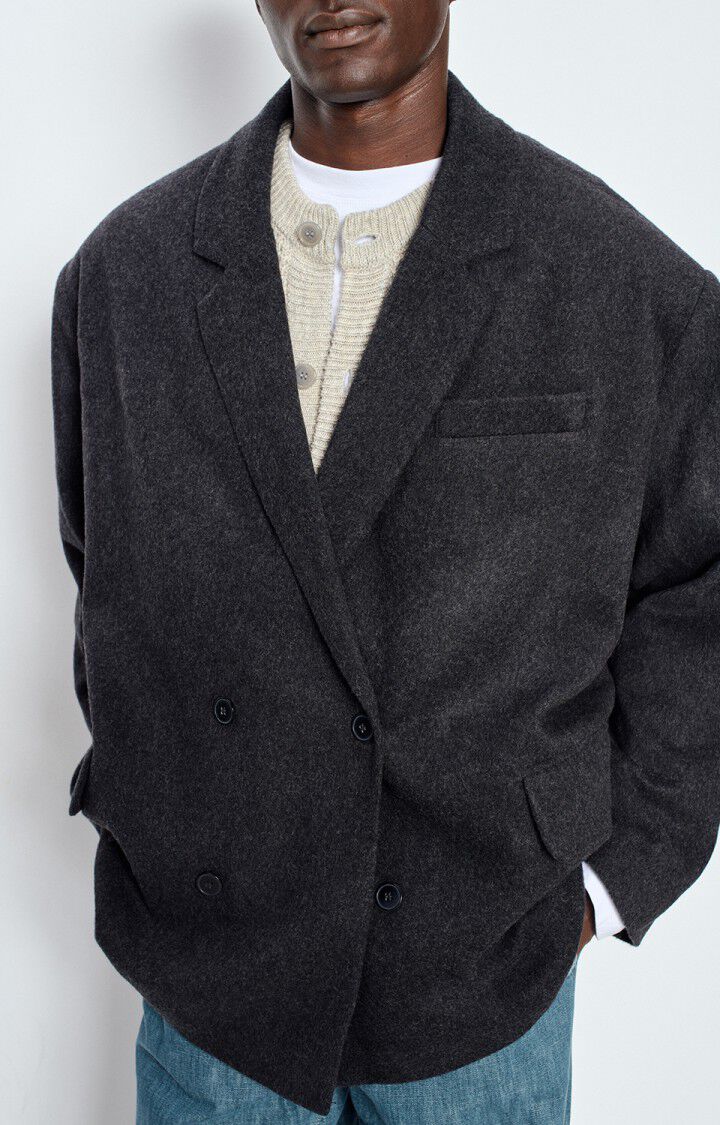 Men's blazer Vyenna - CHARCOAL MELANGE - Black