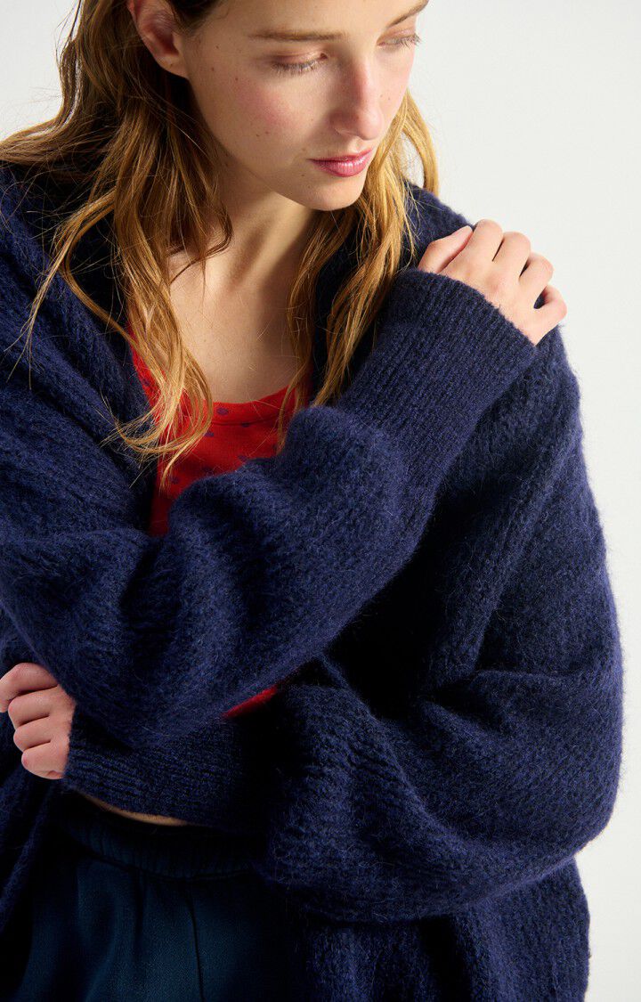 Women's cardigan East, MELANGE NAVY, hi-res-model