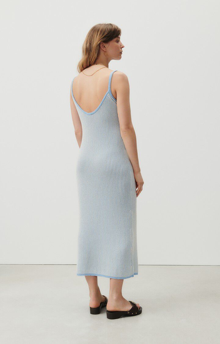 Damen-Kleid Pagaville, ECRU UND HIMMEL, hi-res-model