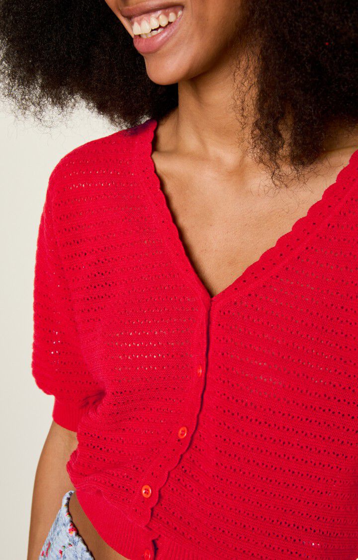 Damesvest Yogo - LIPSTICK - Rood - S