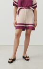 Damen-Kurze Hose Pagaville - ECRU UND INDISCHES ROSA - Wei&szlig; - Violet - XS-S