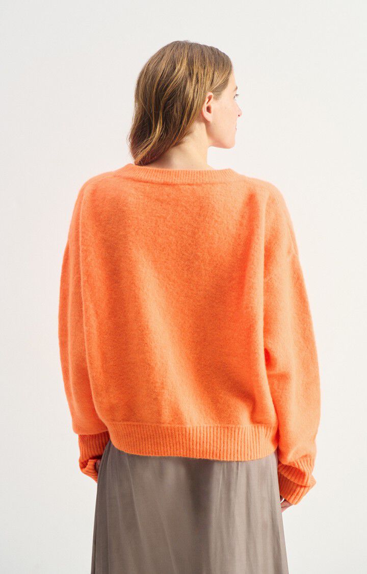 Women's jumper Vitow, FLUORESCENT CARROT MELANGE, hi-res-model