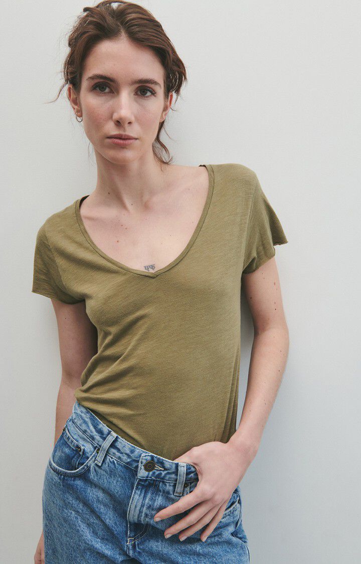 Camiseta mujer Jacksonville, ACEITUNA VINTAGE, hi-res-model