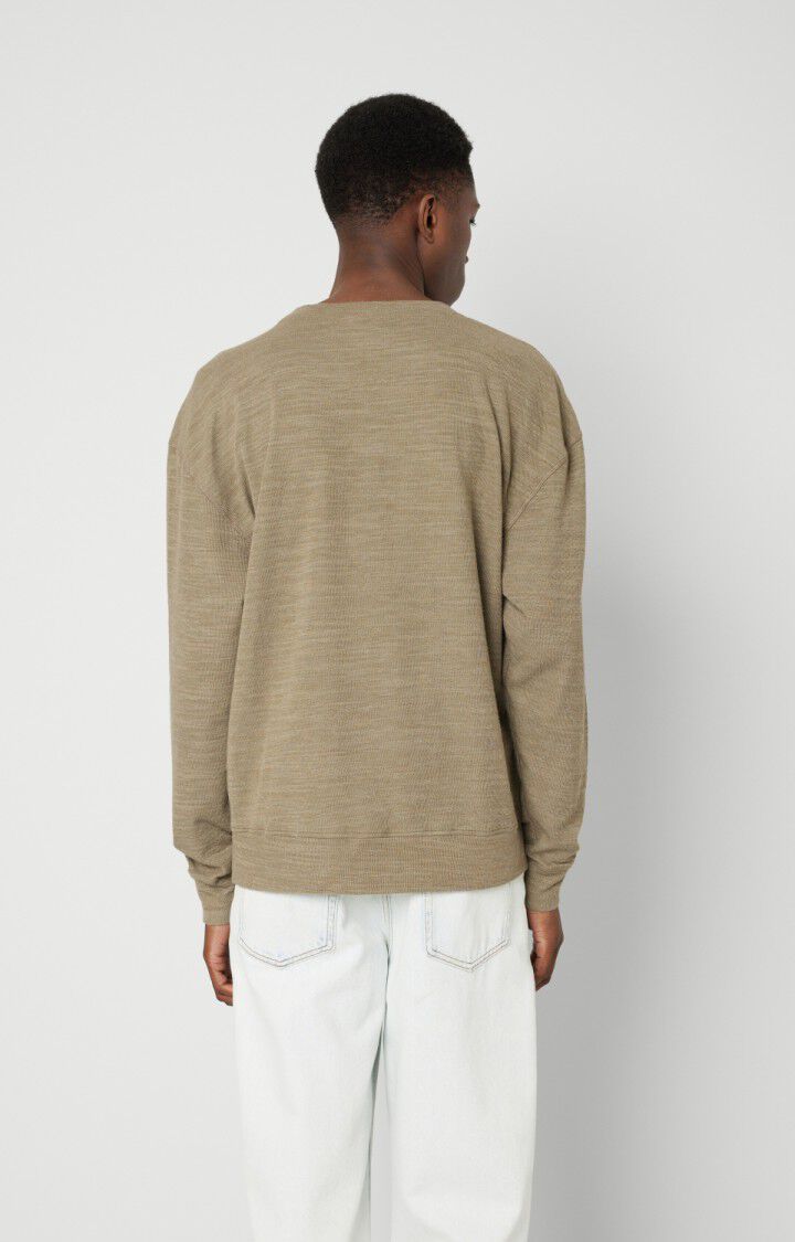 Men's sweatshirt Tefoo, KHAKI MELANGE, hi-res-model