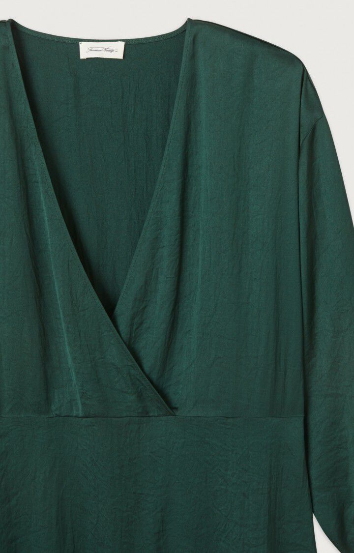 - - Vintage Widland BOTANIC American Green 48 Women\'s H22 sleeve Long dress |
