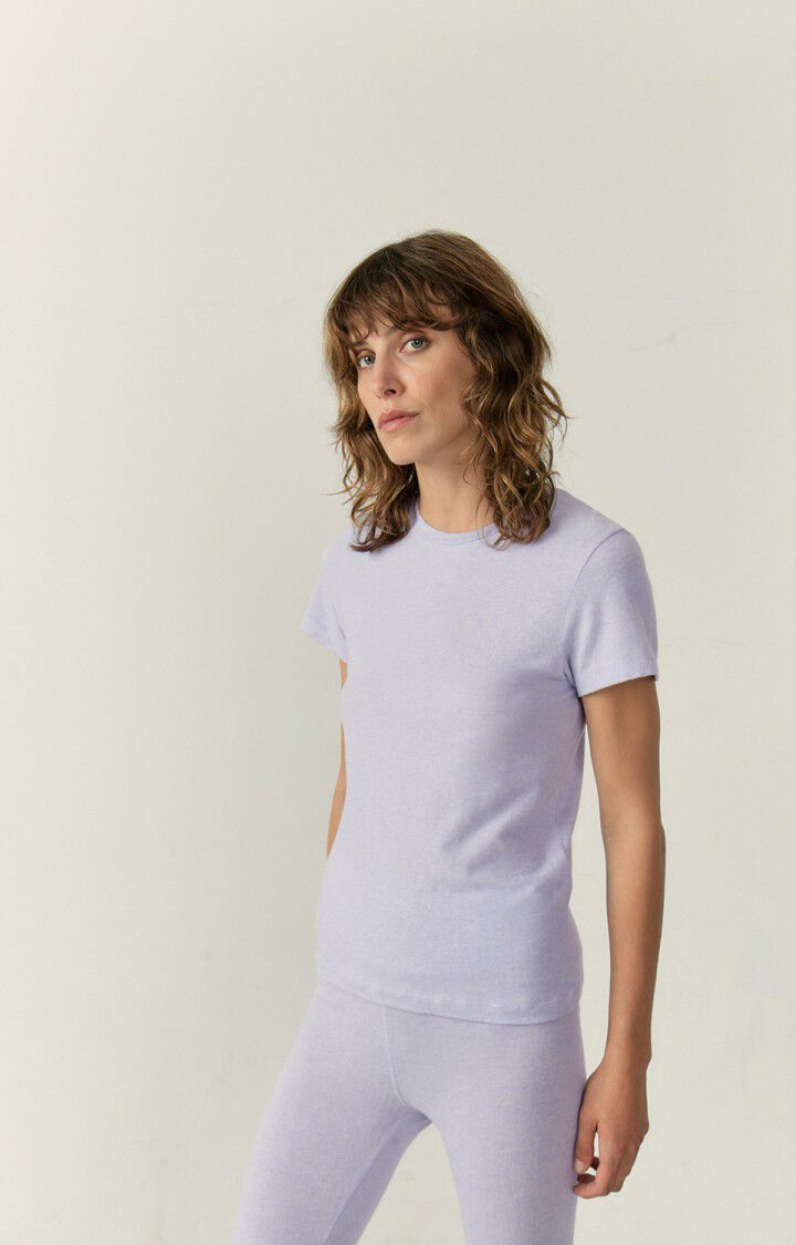 Damen-T-Shirt Ypawood - LAVENDEL MELIERT 16 Kurze Ärmel Lila - E23 |  American Vintage