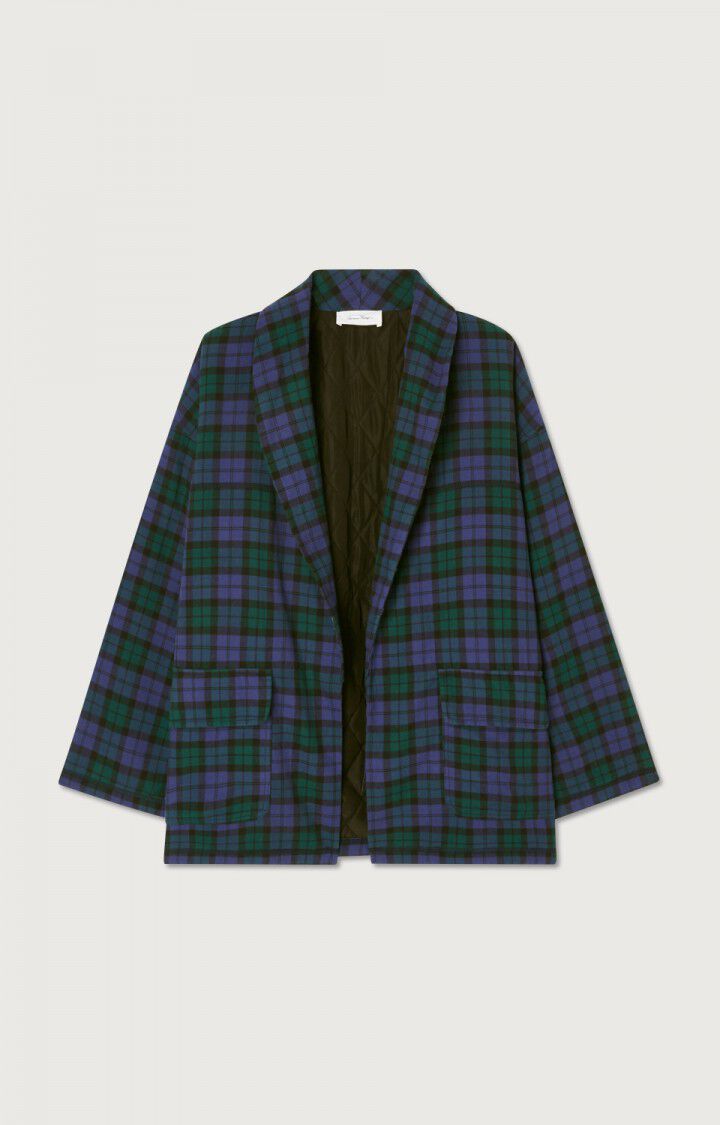 Women's jacket Yuzy - GREEN PURPLE TARTAN - Violet - Vert