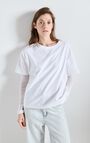 Women's t-shirt Fizvalley - WHITE - White - S