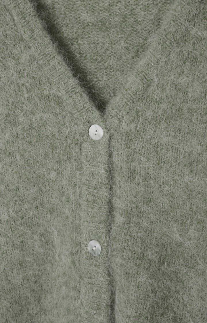 Women's cardigan East - GREEN-GREY MELANGE - Green - L