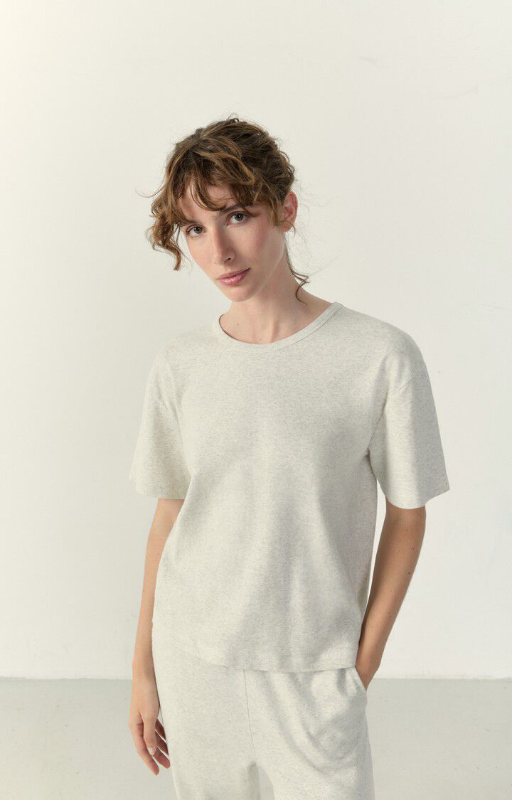 Women's t-shirt Bozy, MELANGE CREAM, hi-res-model