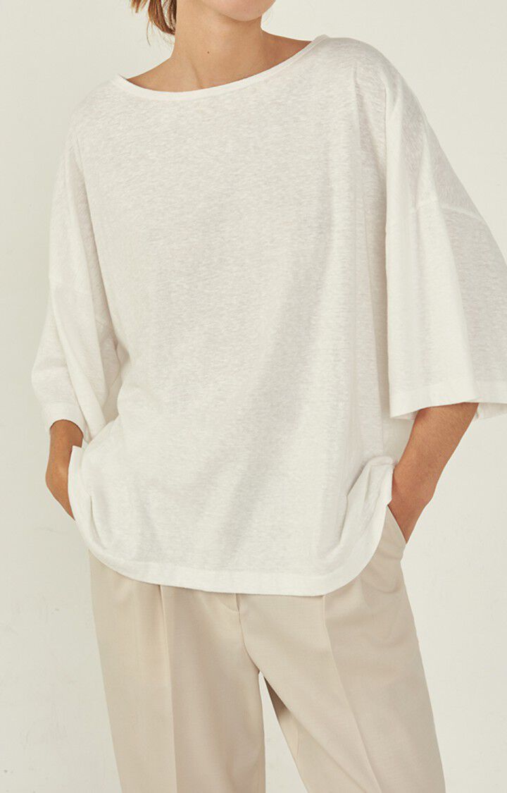 T-shirt femme Seyes, NACRE, hi-res-model