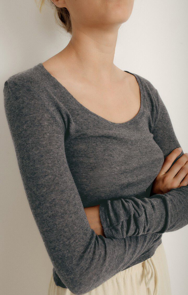 T-shirt femme Massachusetts, ANTHRACITE CHINE, hi-res-model