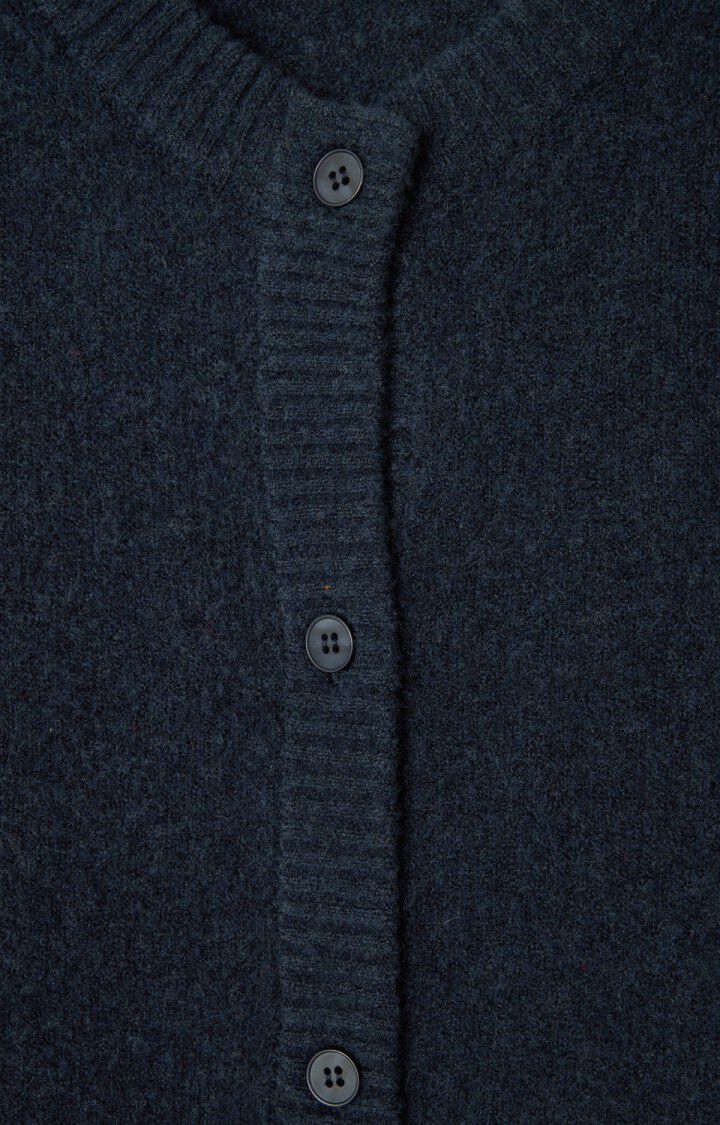 Women's cardigan Damsville, NAVY BLUE BLACK MELANGE, hi-res