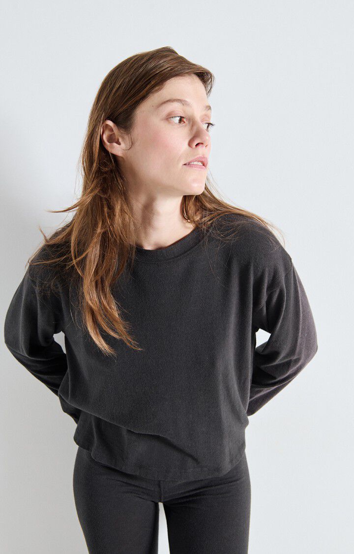 Women's t-shirt Ypawood - CARBON MELANGE - Black - XS-S