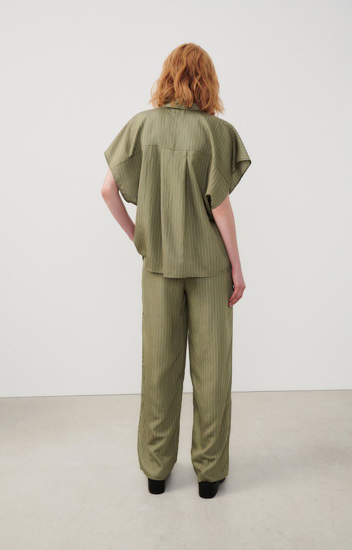 Women's trousers Okyrow, OLIVE STRIPED, hi-res-model