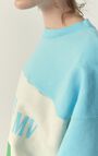 Damensweatshirt Zutabay, VERT TURQUOISE TRICOLORE, hi-res-model