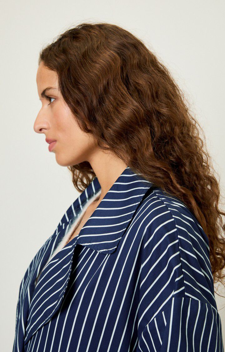 Women's trench Enkodole, NAVY STRIPES, hi-res-model