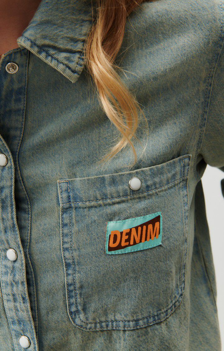 Women's shirt Fybee - DIRTY BEIGE - Blue - S