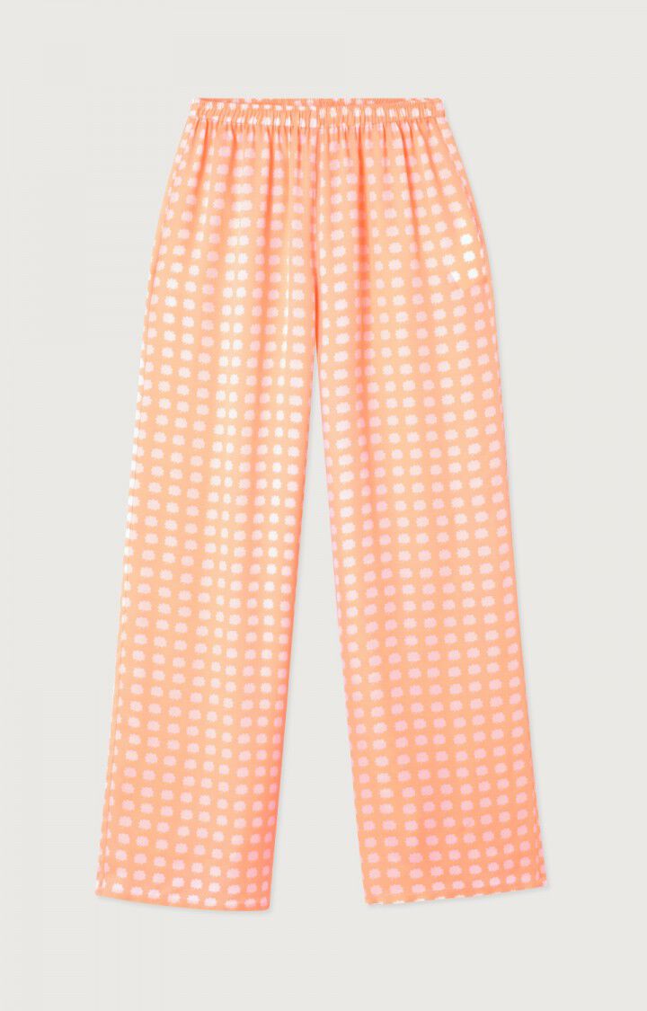 Women's trousers Bovalow - PAOLA - Orange - Blanc