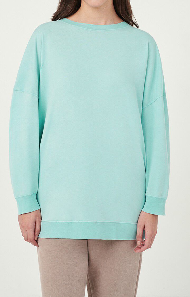 Women's sweatshirt Vegiflower, SEAGREEN, hi-res-model