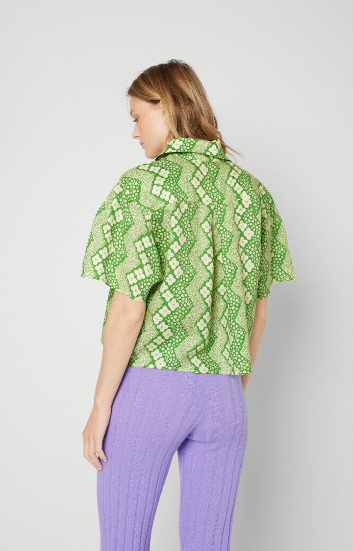 Women's shirt Ivybo - PALOMA - Green - Beige - S