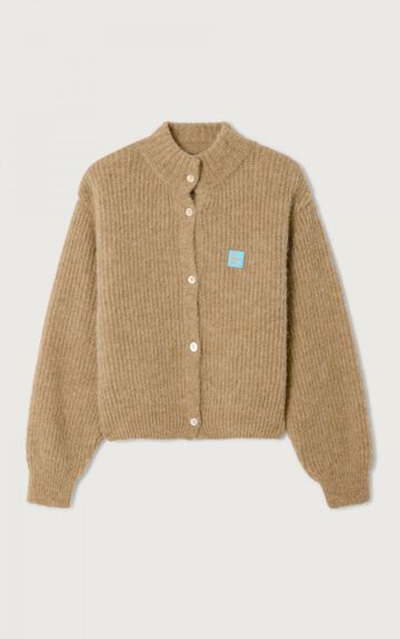 Women's cardigan East - MELANGE SAND