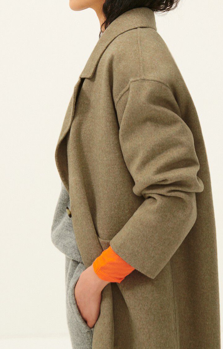 Women's coat Dadoulove, SESAME MELANGE, hi-res-model
