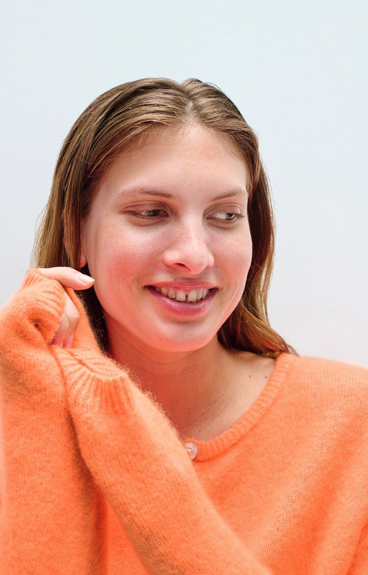 Women's cardigan Vitow, FLUORESCENT ORANGEADE, hi-res-model