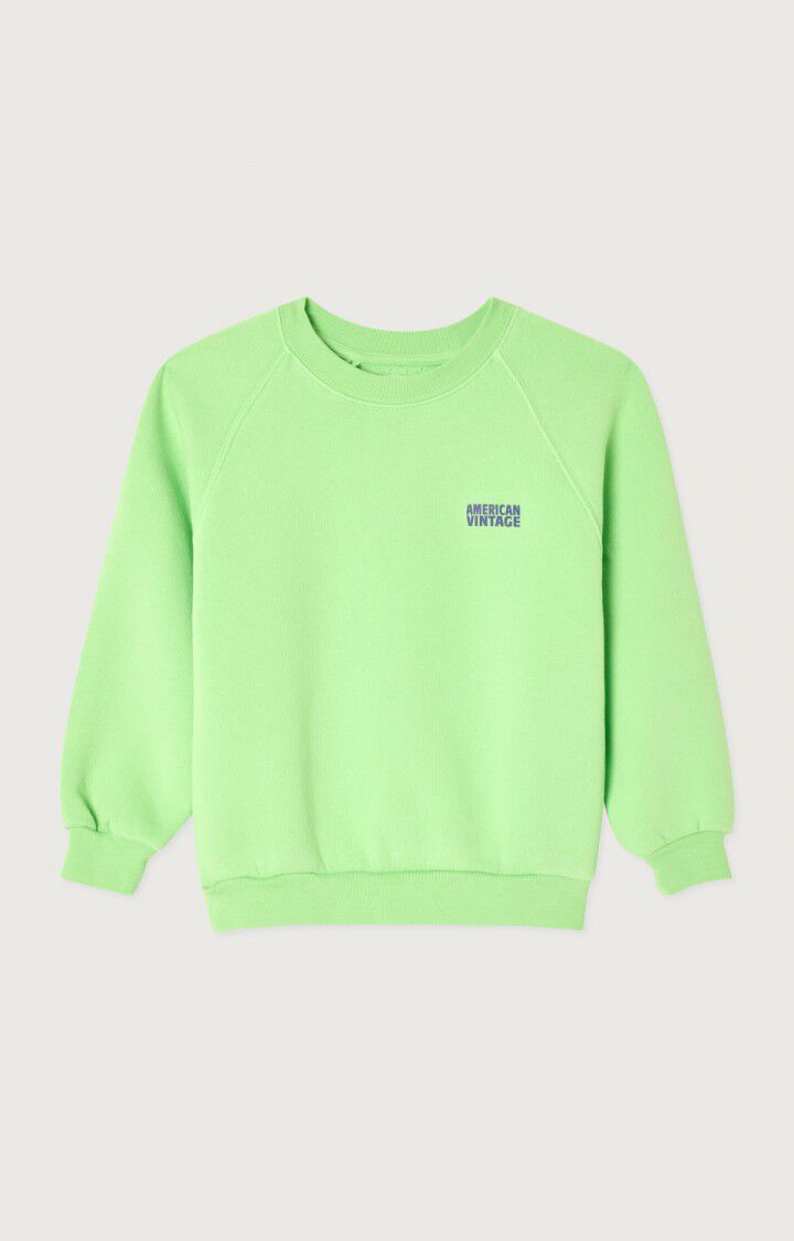 Sweat enfant Izubird - AMANDIER VINTAGE - Vert