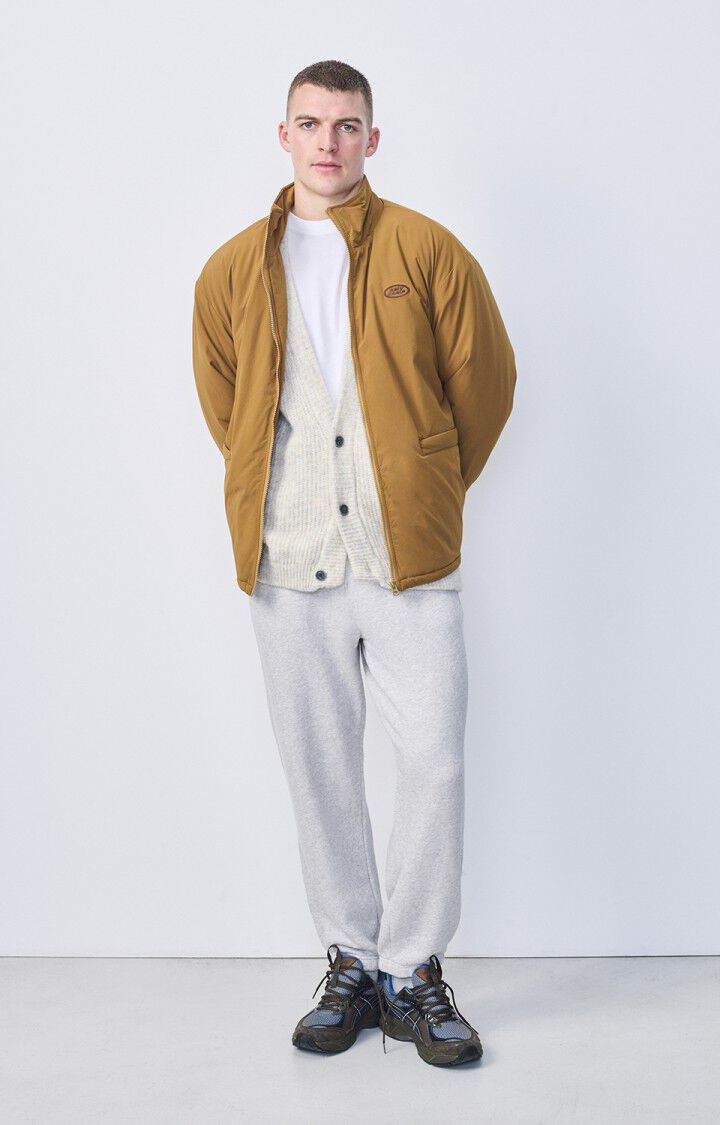 Men's cardigan East, MELANGE POWDER SNOW, hi-res-model