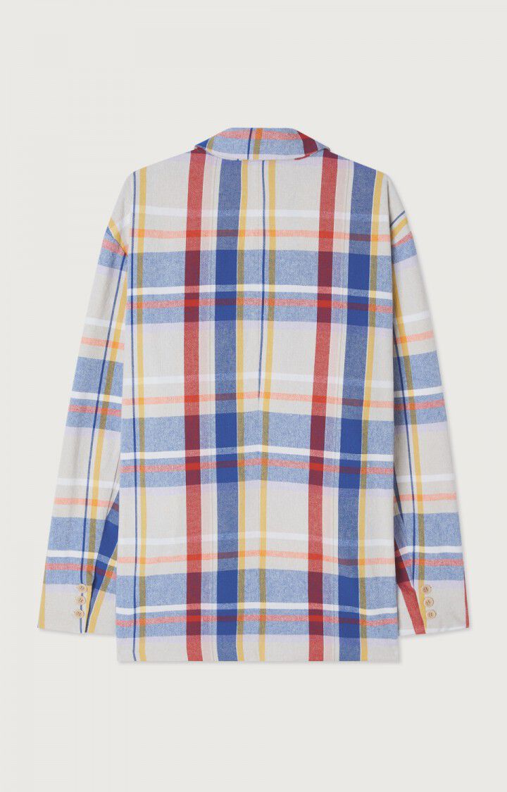 Men's blazer Oyabay - BLUE TARTAN - Blue - Rouge - Jaune - M-L