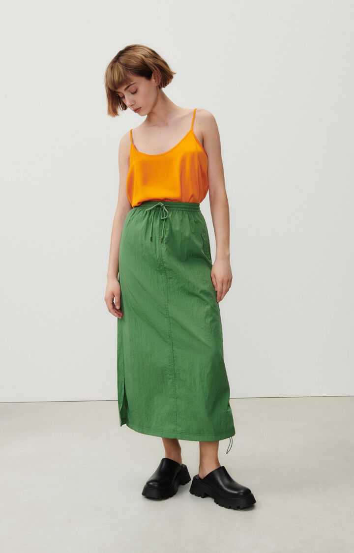 Women's skirt Ikino - FOLIAGE A-line Green - E23 | American Vintage