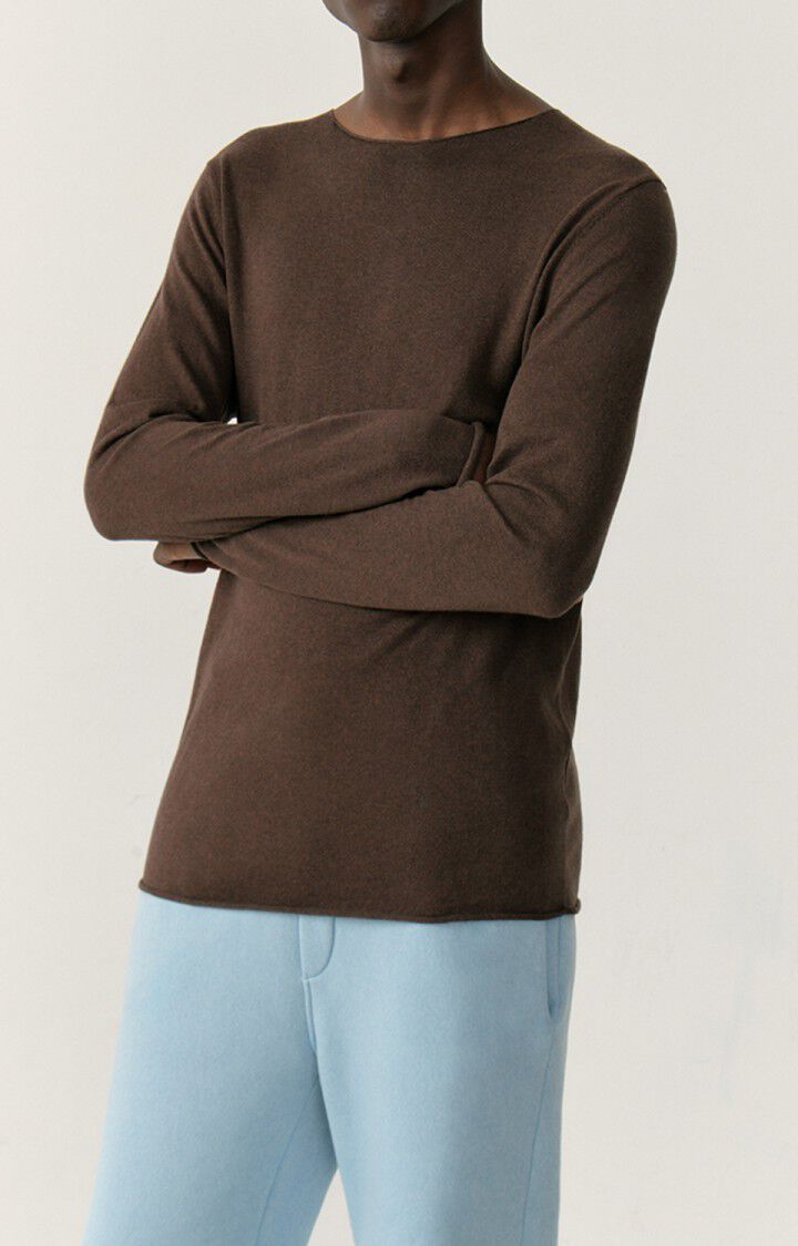 Men's jumper Marcel, CHOCOLATE MELANGE, hi-res-model