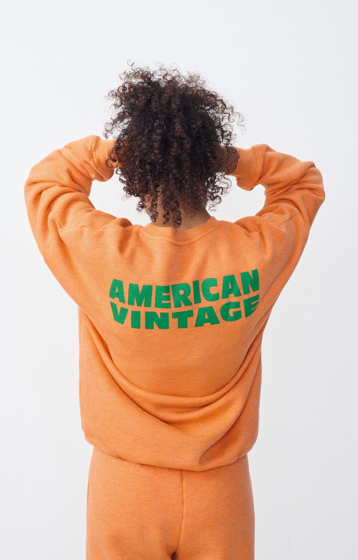 Women's sweatshirt Doven - OVERDYED FLUORESCENT VITAMINS - Orange - XS-S