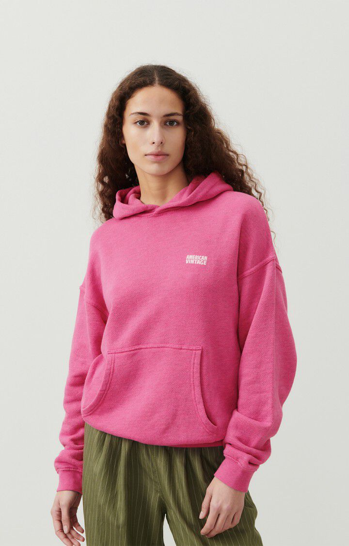 Women's hoodie Doven, OVERDYED FUCHSIA, hi-res-model