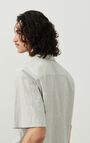 Men's shirt Keostreet, KHAKI AND WHITE STRIPES, hi-res-model